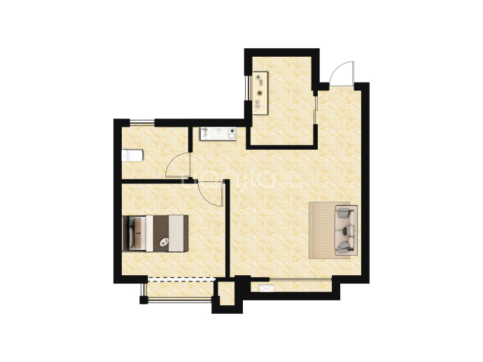 富邦•逅海小镇--建面 59m²