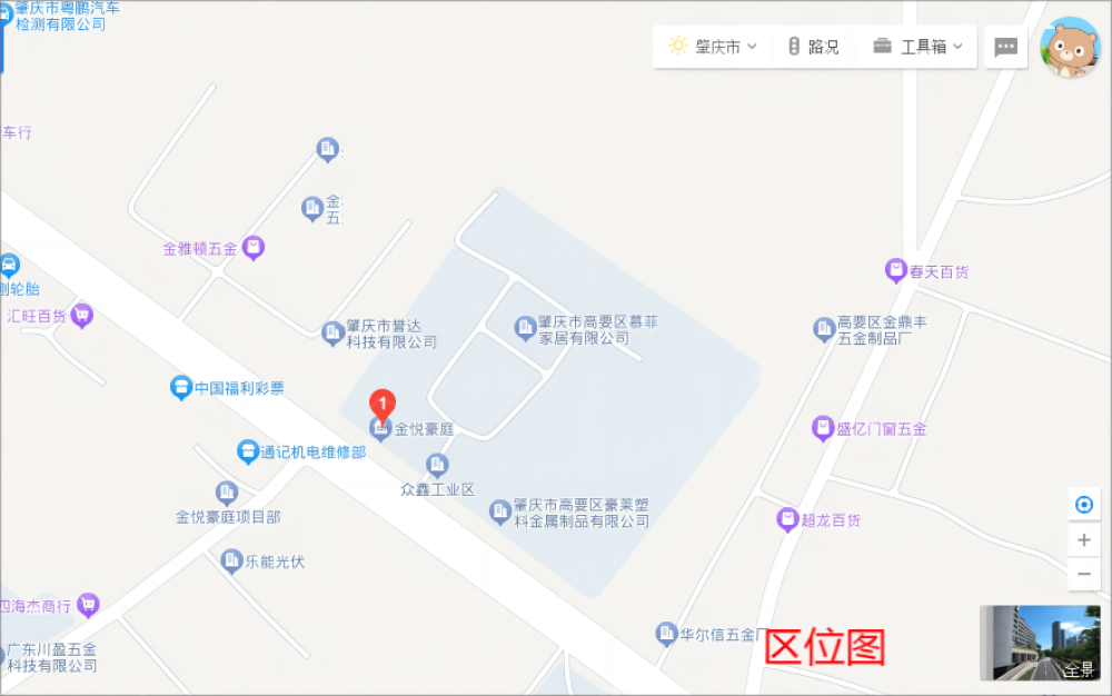 金悦豪庭区位
