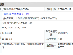 中国铁建西派唐颂预售许可证