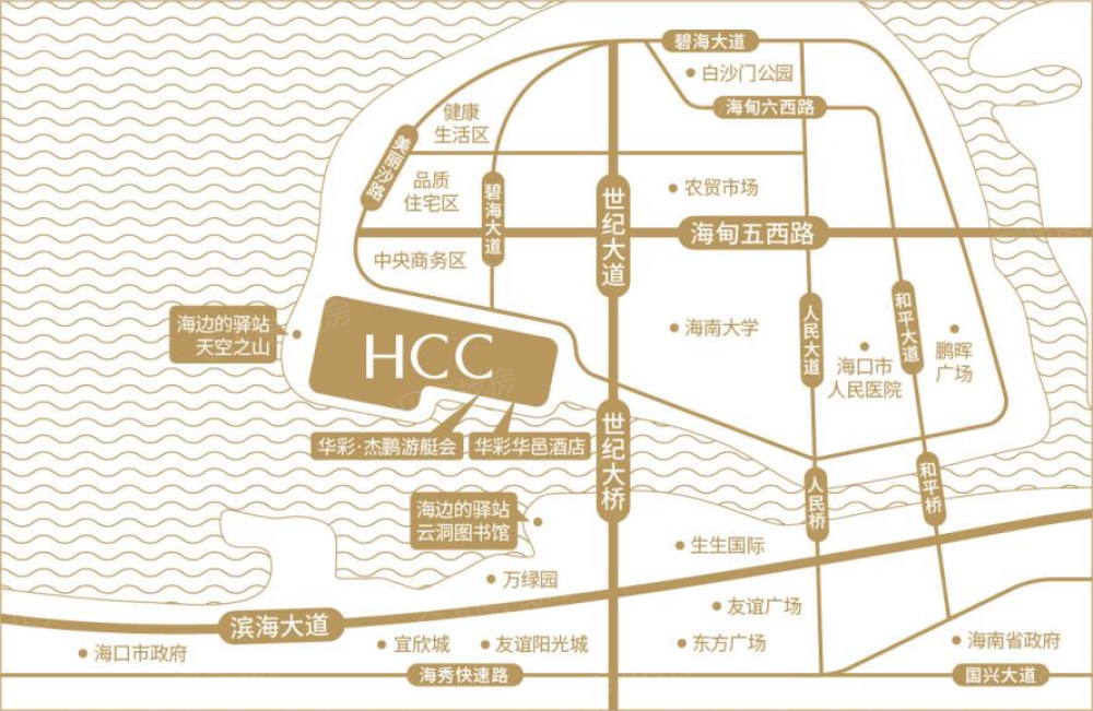 华彩·海口湾广场区位