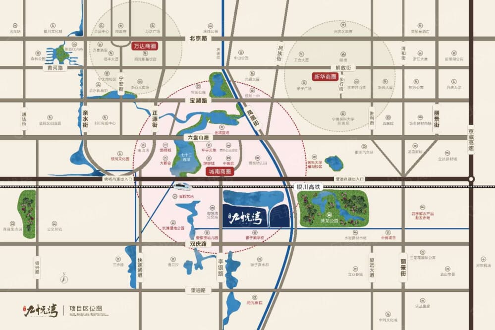 龙辰九悦湾区位