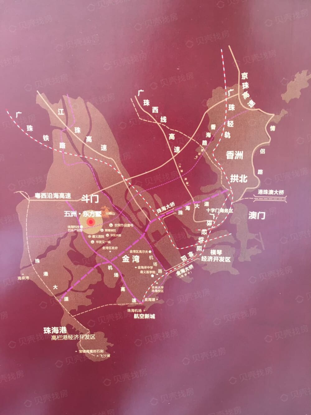 五洲东方墅区位