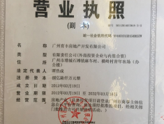 广州敏捷绿湖首府开发商营业执照