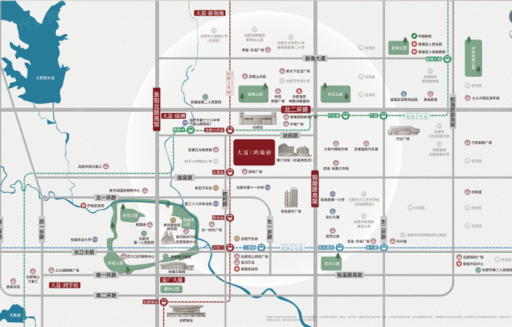 大富鸿瑞府区位