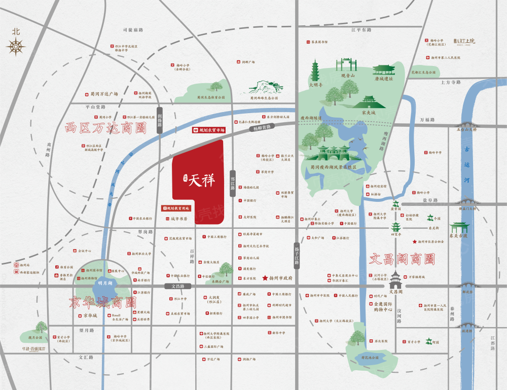 华建天祥区位