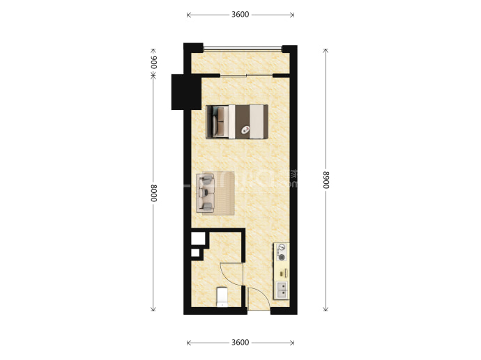 旺德府万象时代--建面 40m²