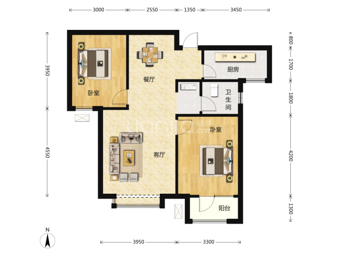 玺悦峰--建面 92m²