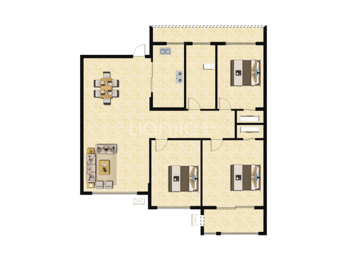 花半里--建面 105.21m²