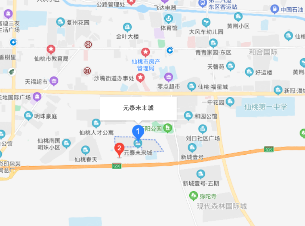 元泰未来城区位
