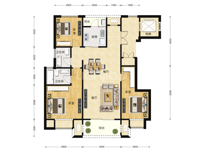 新城和昱麟云--建面 117m²