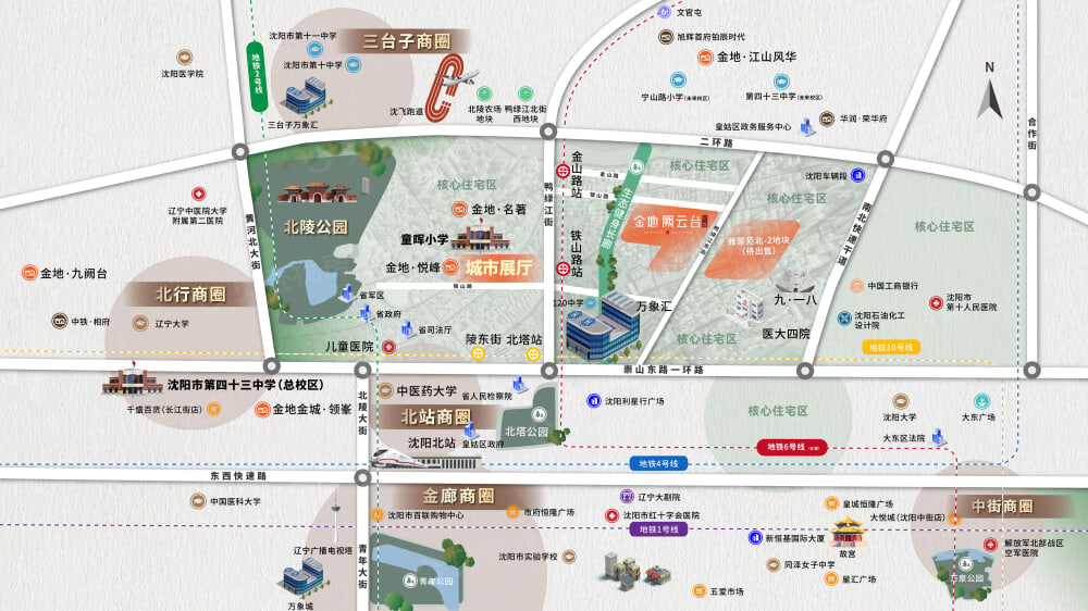 金地金城阙云台区位