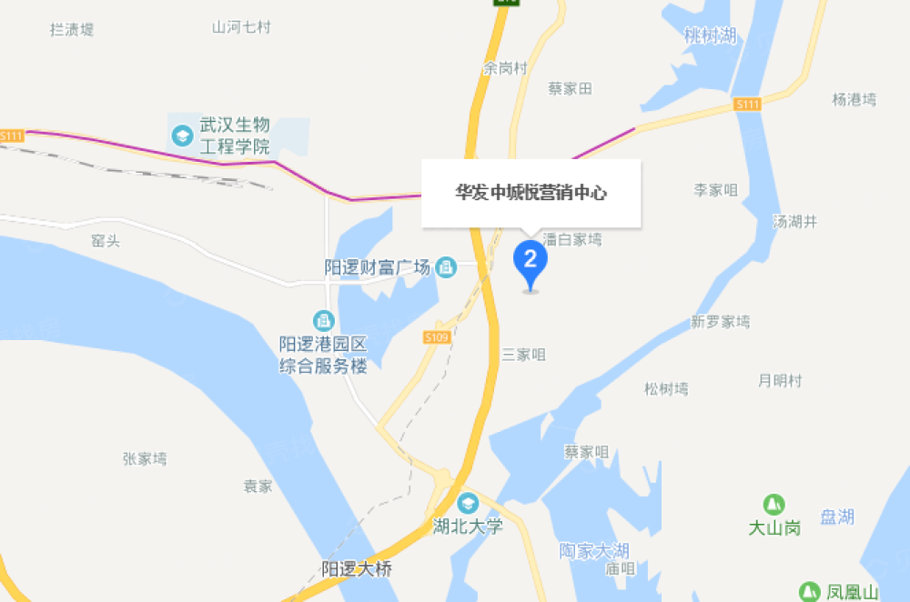 华发中城中央公园区位