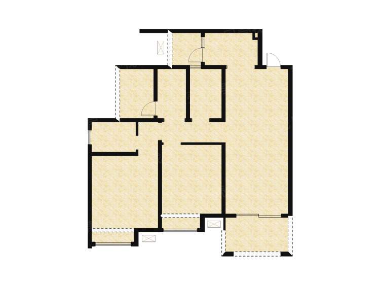 琅樾江山2室2厅1卫户型图