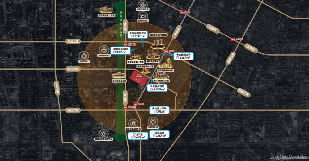 高新君临区位