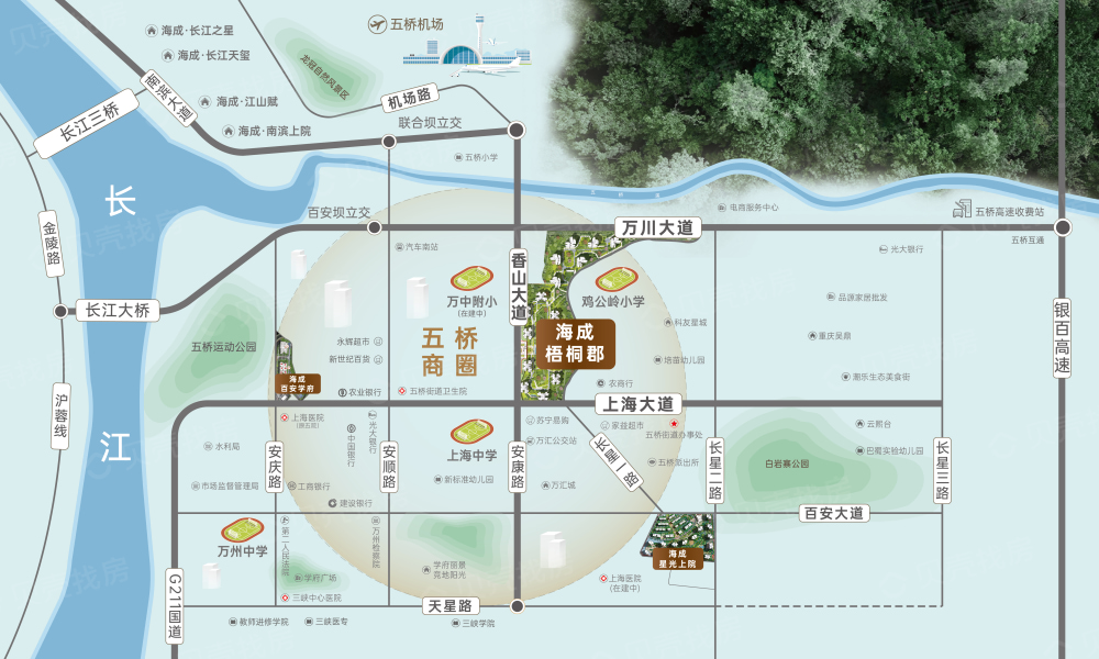 海成梧桐郡区位