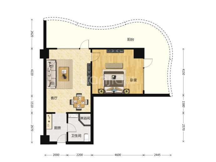 兴龙香玺海--建面 92m²