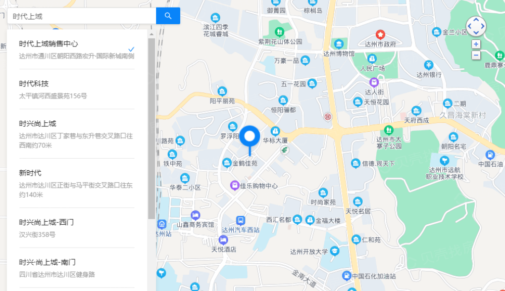 时代上域区位