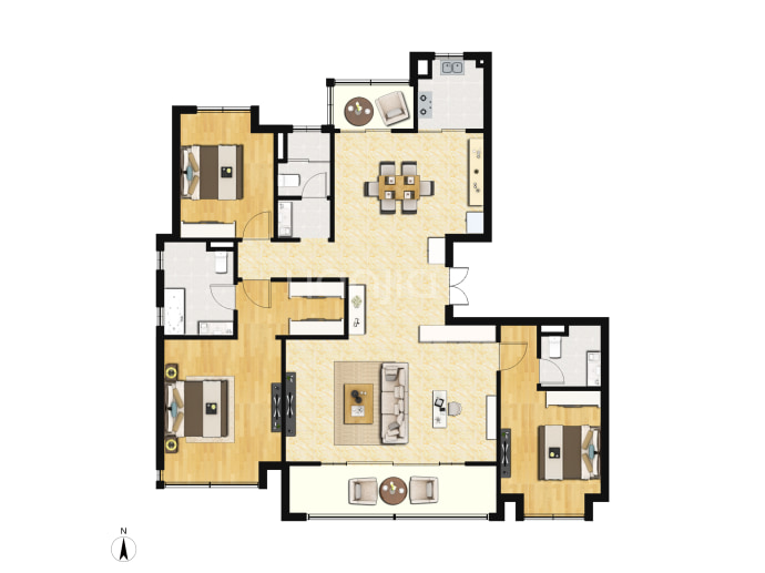 融创滨江ONE--建面 193m²