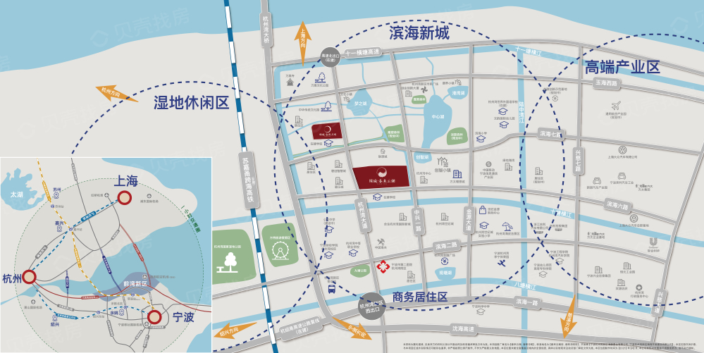 绿城春来云潮区位