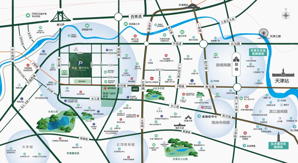鹏飞·南开学苑区位