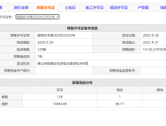 美的云悦江山预售许可证