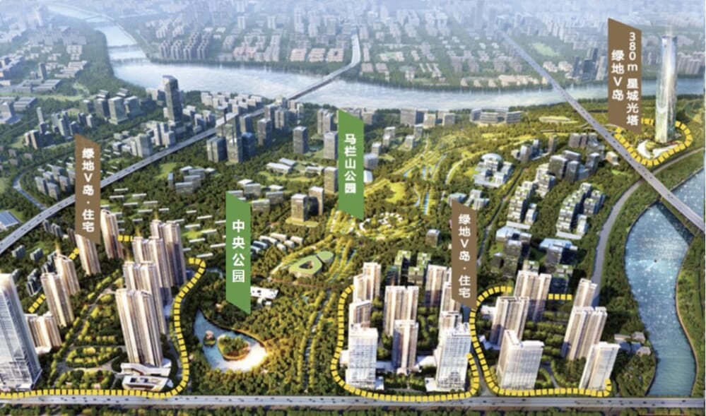 绿地V岛区位