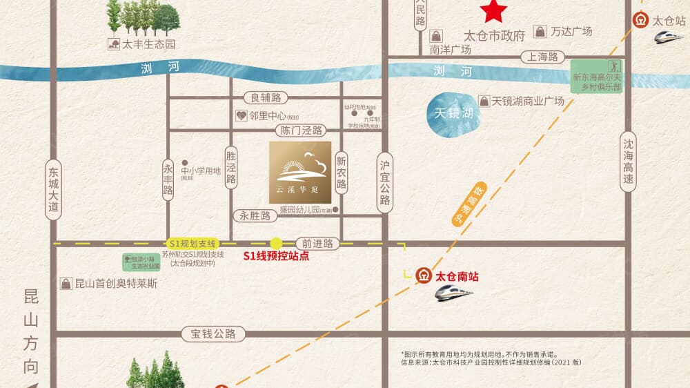 吴中云溪华庭区位