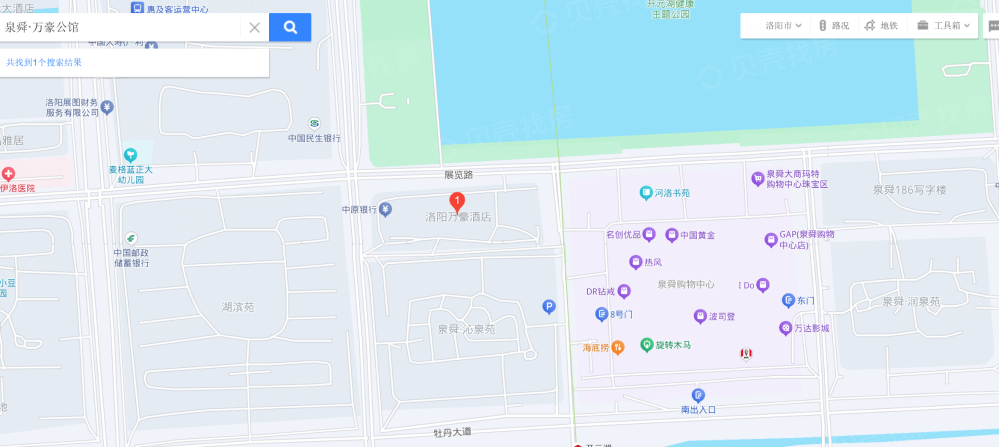 泉舜万豪公馆区位