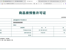 满融公馆预售许可证