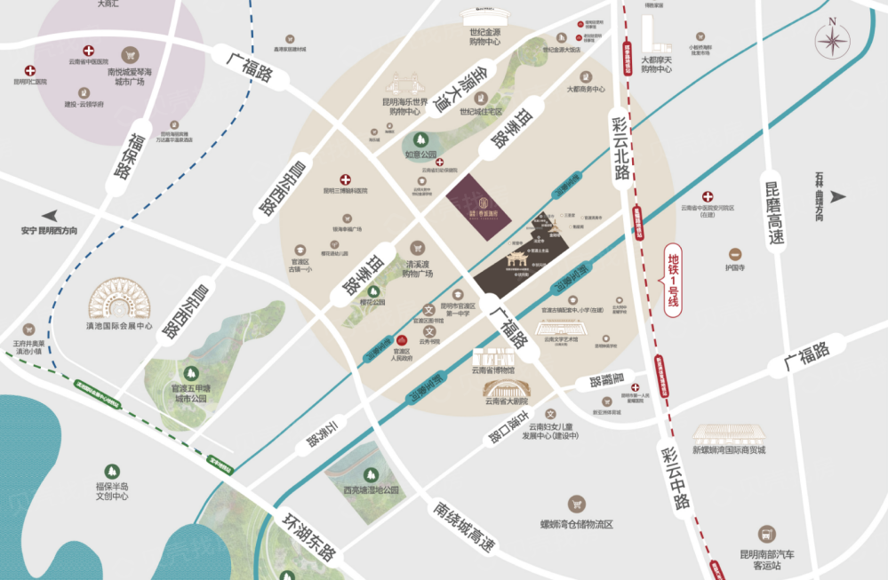 建投春城瑞府区位