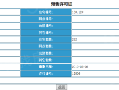 金沙巴黎花园预售许可证