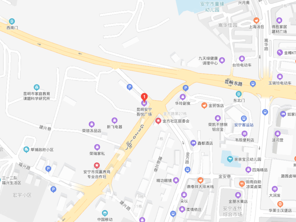 昆明安宁吾悦广场区位