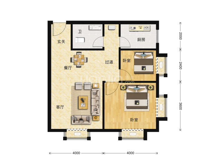 东塘SOHO--建面 86.13m²