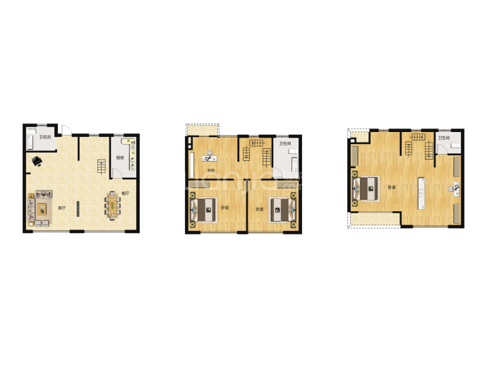 鲲栖府--建面 144m²