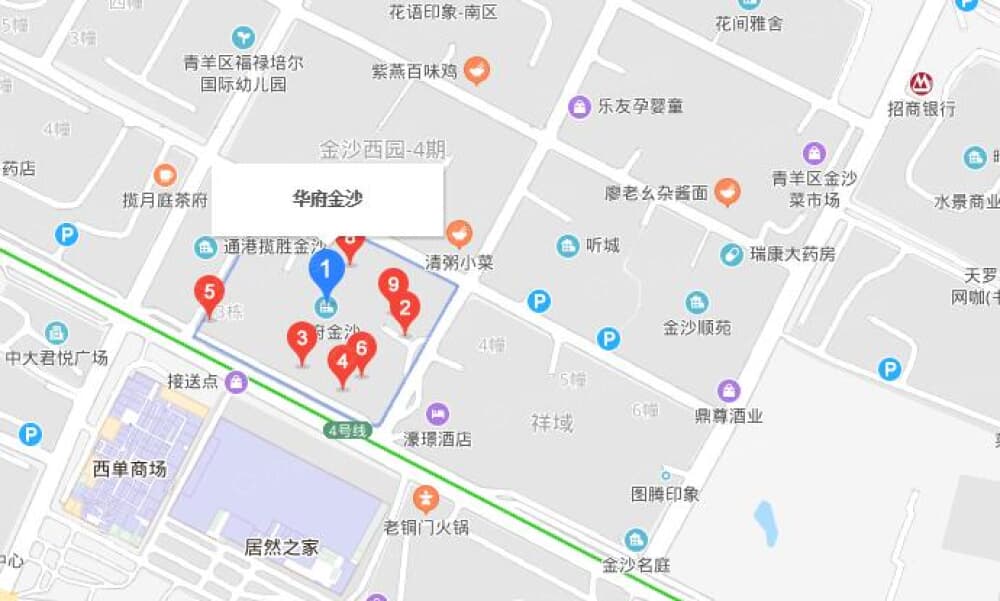 华府金沙名城区位