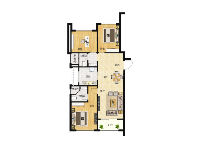 融创大同府--建面 105m²