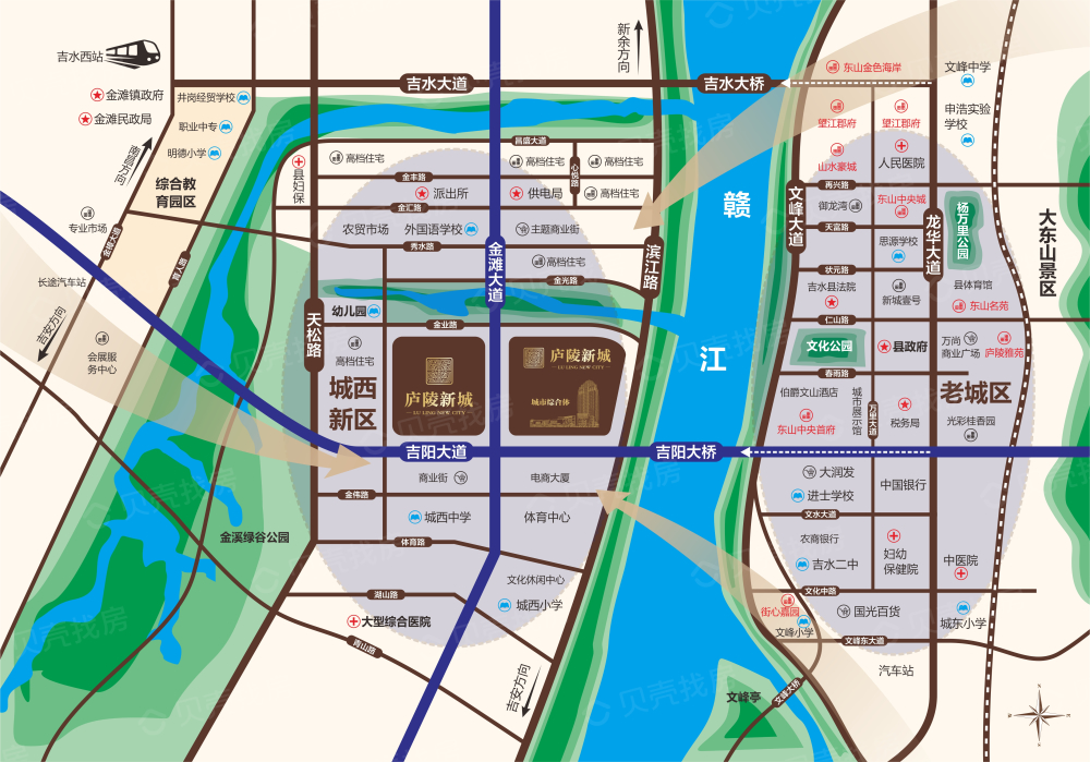 庐陵新区地图图片
