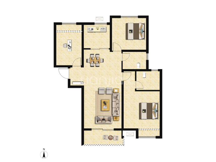 绿都东澜岸--建面 109m²