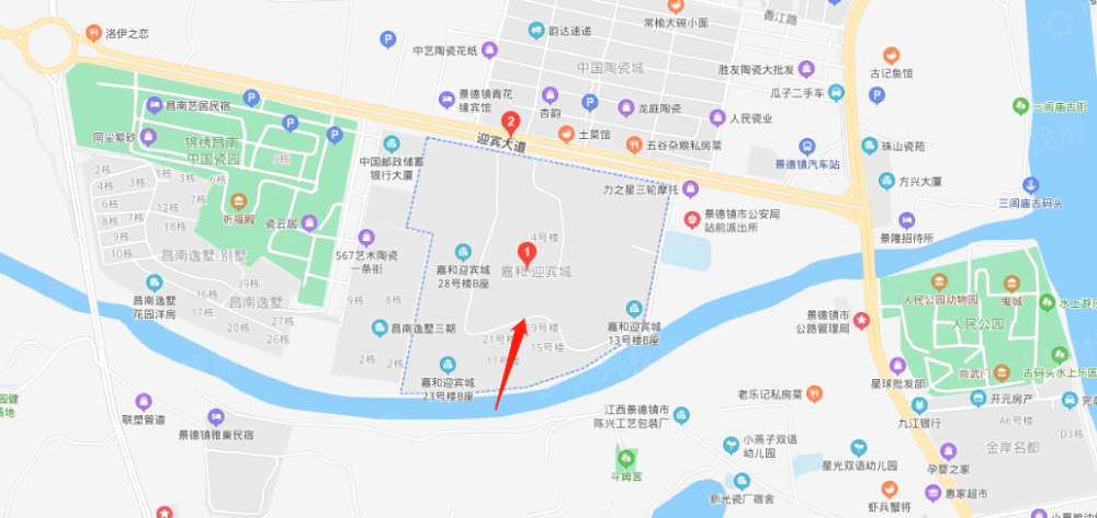 嘉和迎宾城区位