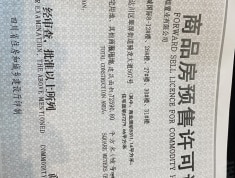 盛煌·南城国际预售许可证