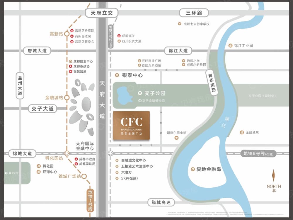 交子金融广场区位