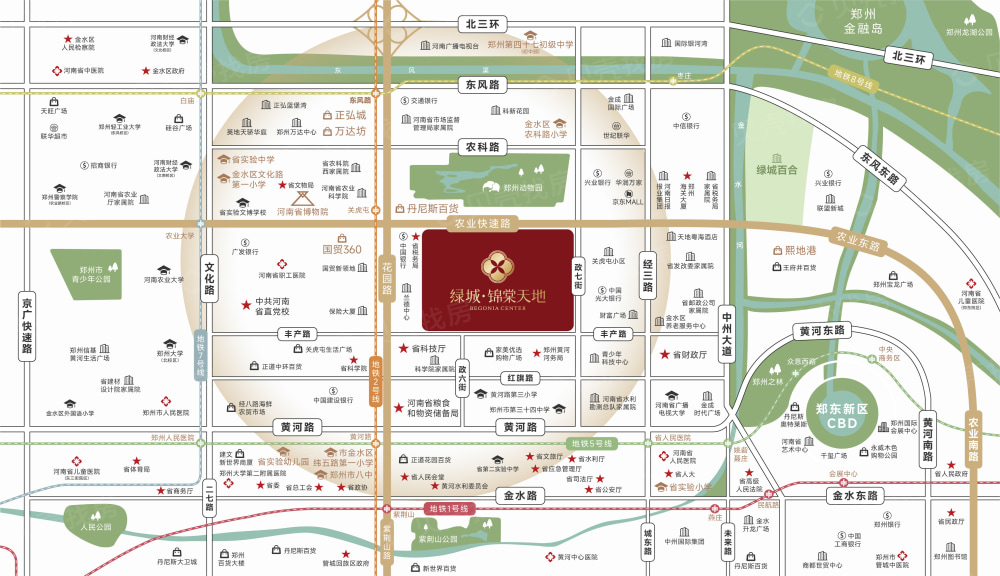 绿城·锦棠天地区位