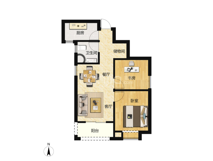 泉舜上城--建面 78.66m²