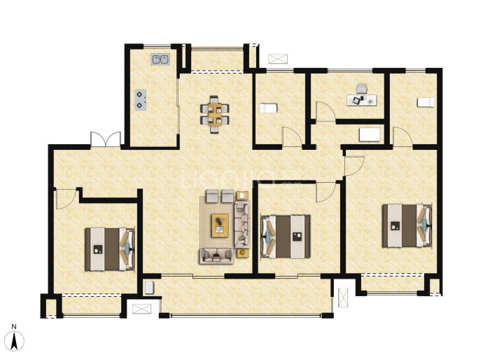 十里锦绣--建面 125m²