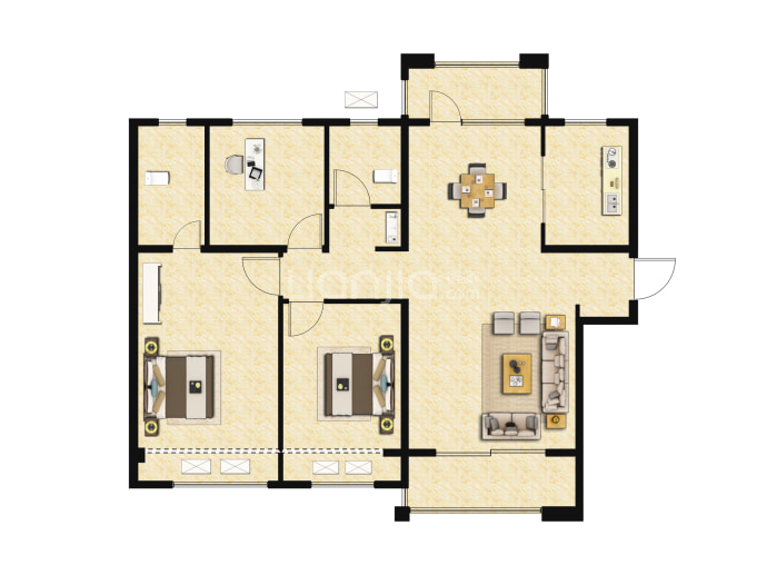 融信朗悦时光之城--建面 110m²