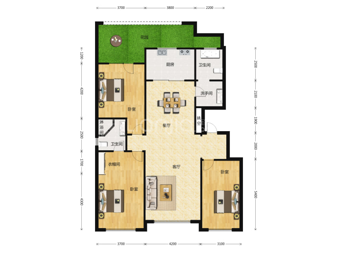 国信南山--建面 150m²