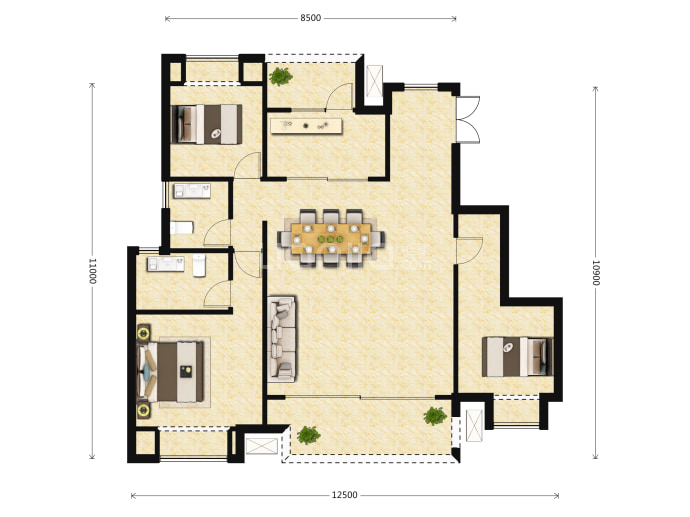 新城和昱麟云--建面 127m²