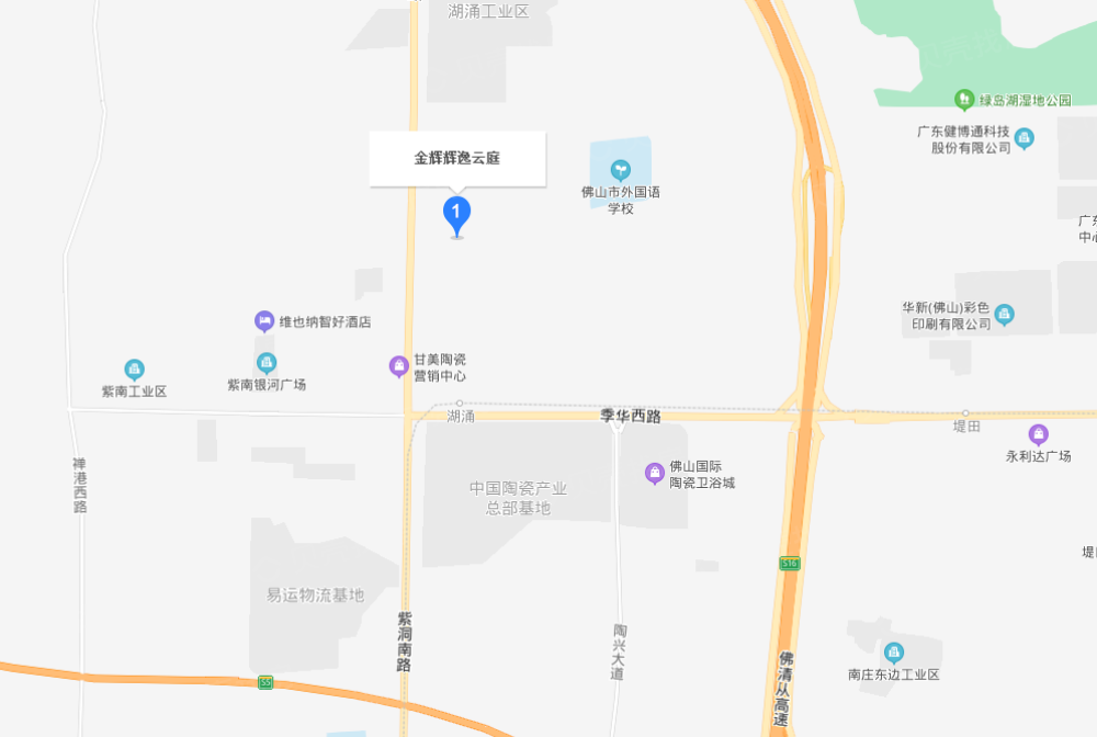 金辉辉逸云庭区位