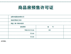 旭辉首府铂辰时代预售许可证