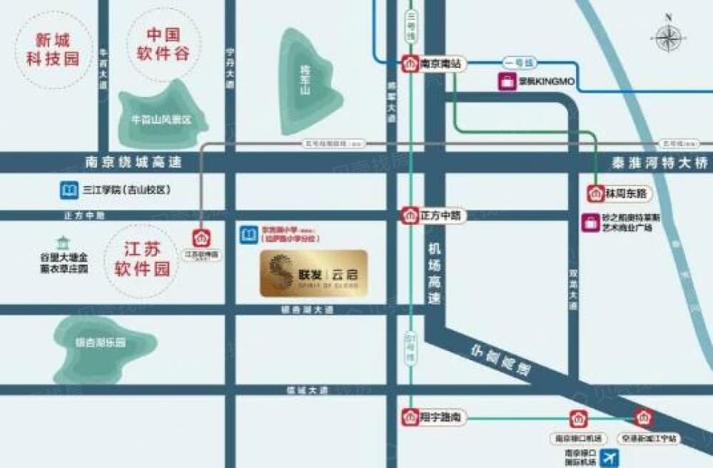 联发云启雅庭区位